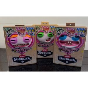 Fuggler Powerpuff Girls Blossom Bubbles Buttercup Plush Set of 3 NIB Zuru